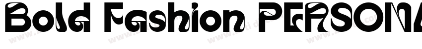 Bold Fashion PERSONA字体转换